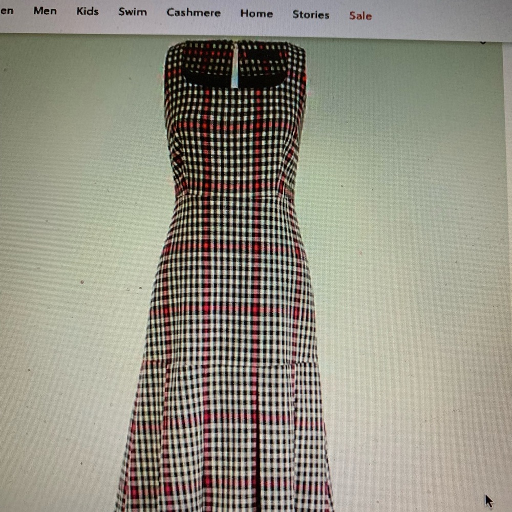 J Crew Size 12 Scoopneck Flare Dress in Herringbone Twill Item AR721